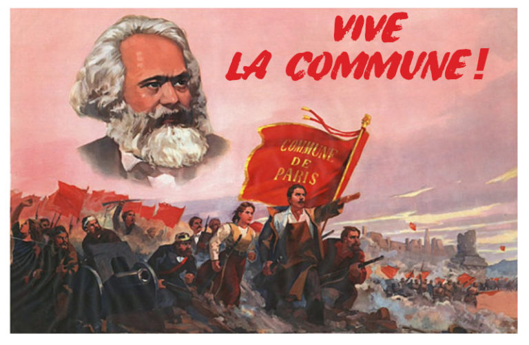   ,commune de Paris -- Vive la commune -- Karl Marks, 