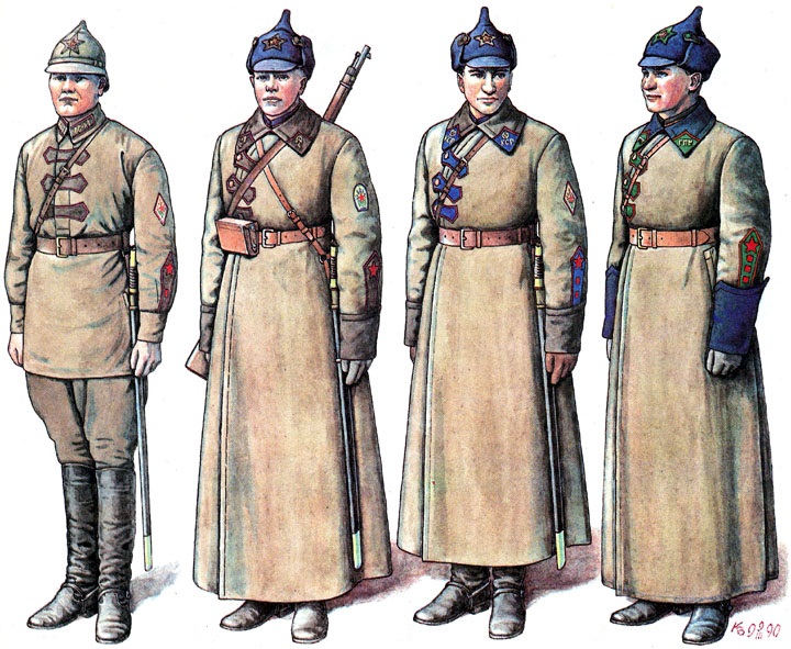Великая страна СССР,форма одежды воинов внутренних войск образца 1919