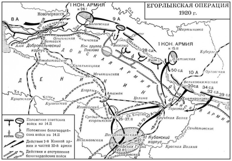 Великая страна СССР,Егорлыкская операция - 1920