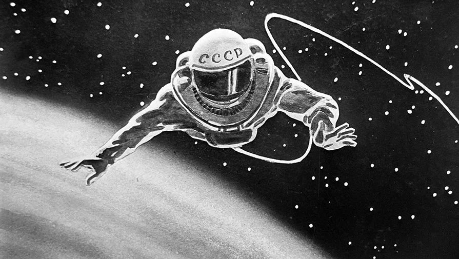 Великая страна СССР, космонавт СССР в космосе