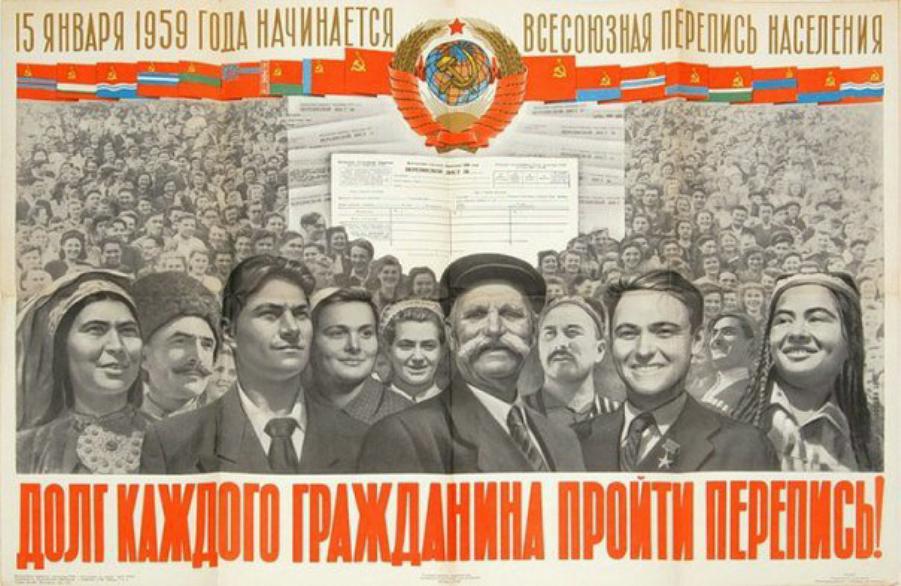 Великая страна СССР, Всесоюзная перепись населения 15 января 1959 года