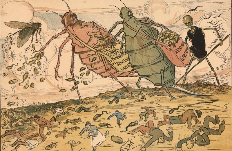 Великая страна СССР,Все на борьбу с насекомыми - переносчиками заразы,1920
