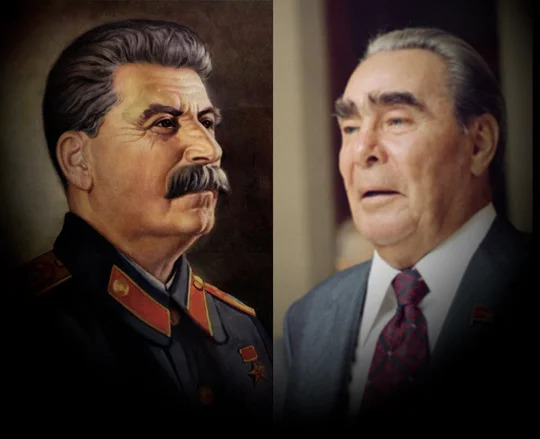 Великая страна СССР,Сталин и Брежнев