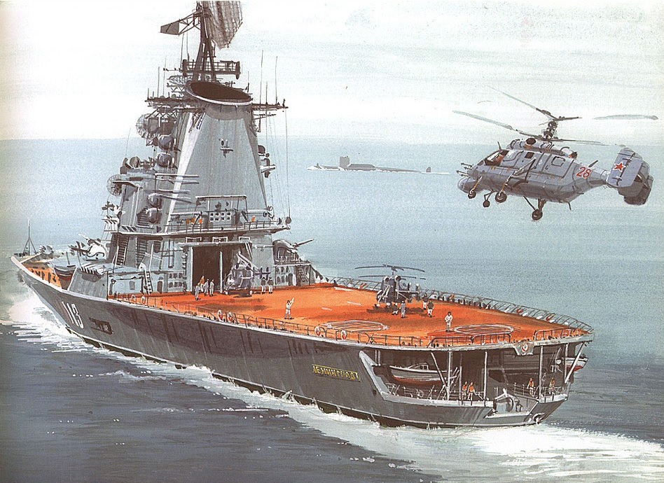 Великая страна СССР, Противолодочный крейсер проекта 1123 - вертолетоносец «Ленинград»